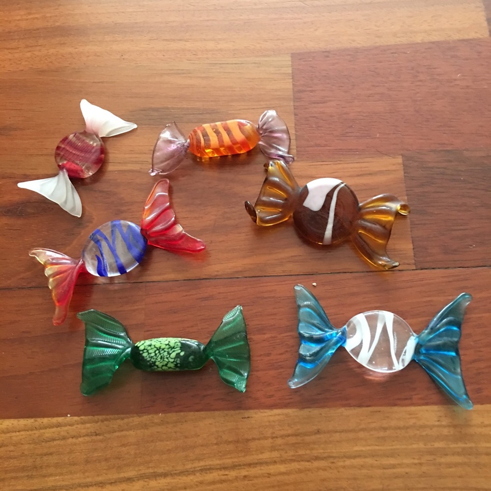 Hand blown glass fishies